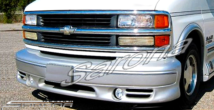Custom GMC Savana Van  All Styles Front Bumper (1996 - 2002) - $560.00 (Part #GM-007-FB)